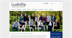 Desktop Screenshot of leadershipwaterlooregion.org