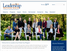 Tablet Screenshot of leadershipwaterlooregion.org